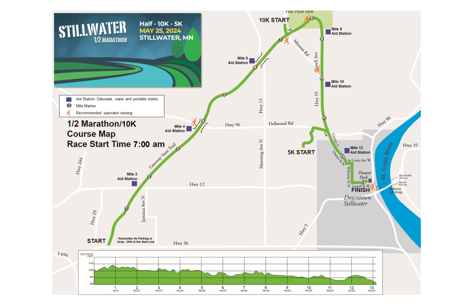 Course Maps Running Race Events in Stillwater, MN